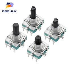 1PC EC16 Rotary Encoder 24 Position Pulse Digital Rotary 3Pin Amplifier Volume Switch Induction Cooker Switch 15/20MM Half Shaft