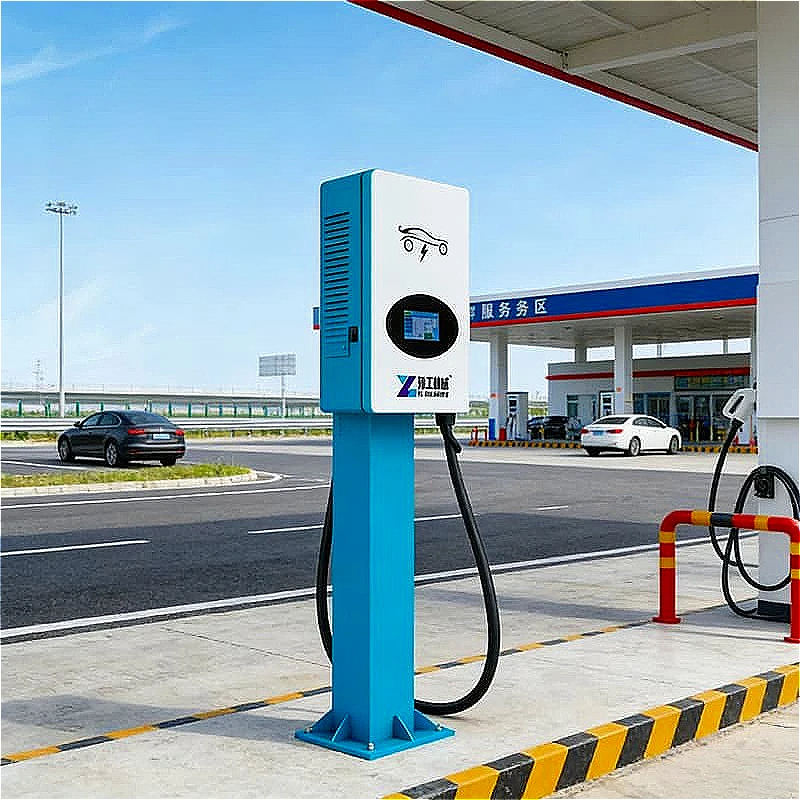 Commercial EV Charging Station DC Fast Charger 60kW 120kW With RFID Payment System Retail Mall Shopping Center Parking Custom