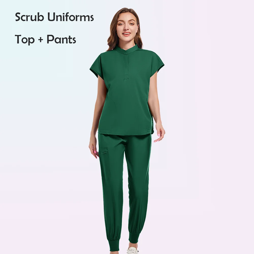 Medical Uniform Scrub Hospital Working s Set Wholesale Nursing  Uniforms Women Healthcare Pharmacy Clinic Work Clothes