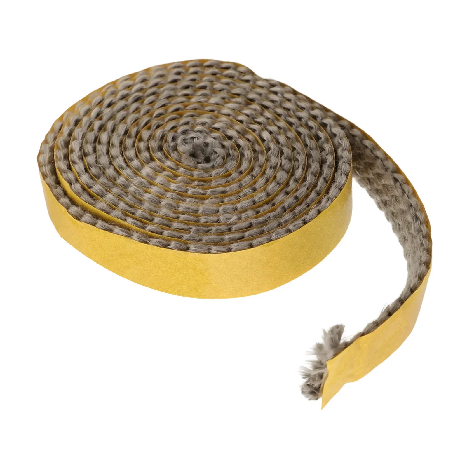 Fiberglass Fireplace Seal Rope with Adhesive Backing Effective for Stoves Doors and Chimneys Energy Saving Solution