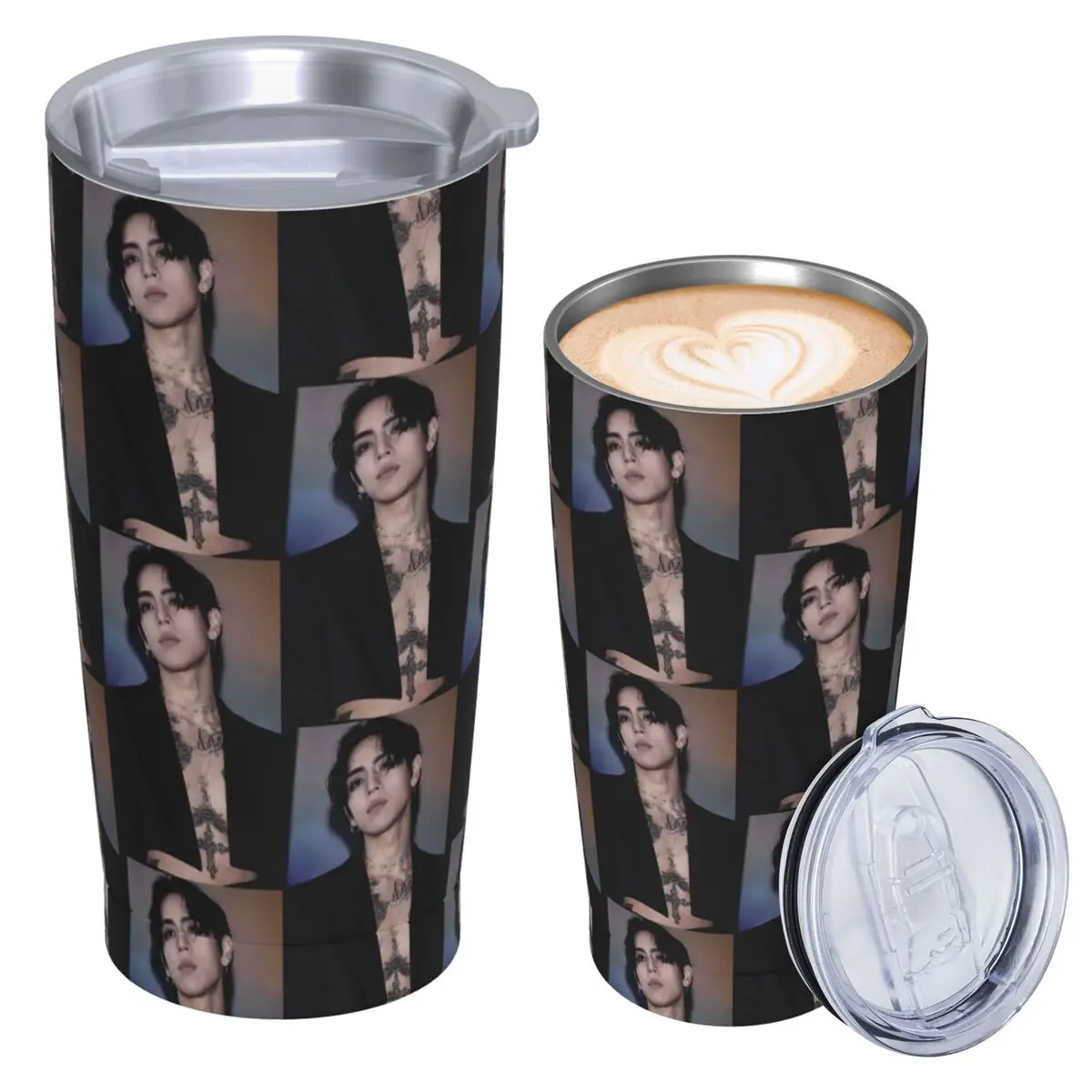 DPR IAN K-Kpop Stainless Steel Tumbler Vacuum Insulated Mugs Thermal Cold Bottle Straws With Lid 20oz