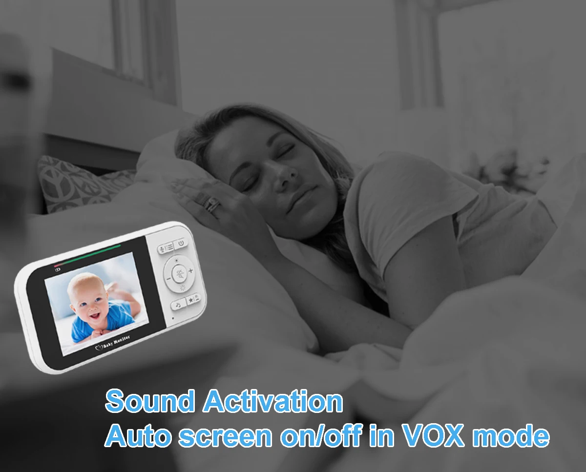 2.8Inch Wireless Long Distance Digital Baby Monitor Temperature Monitoring Lullaby Babysitter Nanny Cam Intercom VOX Baby Camera