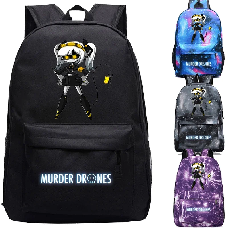

Murder Drones Backpack Student School Bags Teenager Girls Backpacks Children Cartoon Bookbag Laptop Travel Rucksack Outdoor Bag