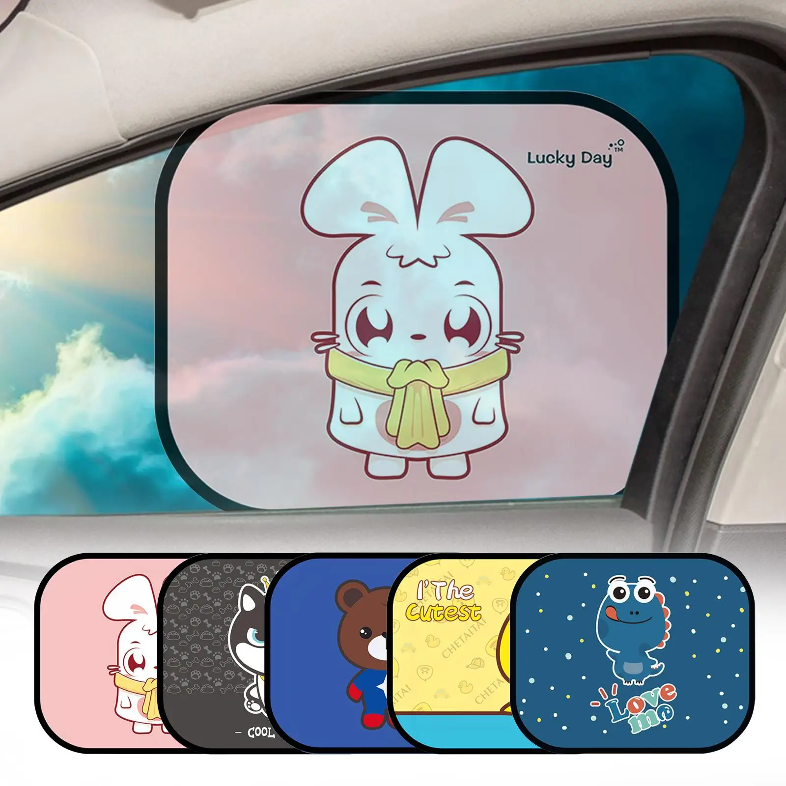Car Windshield Sun Shade Cling Sunshade for Car for Compact Car
