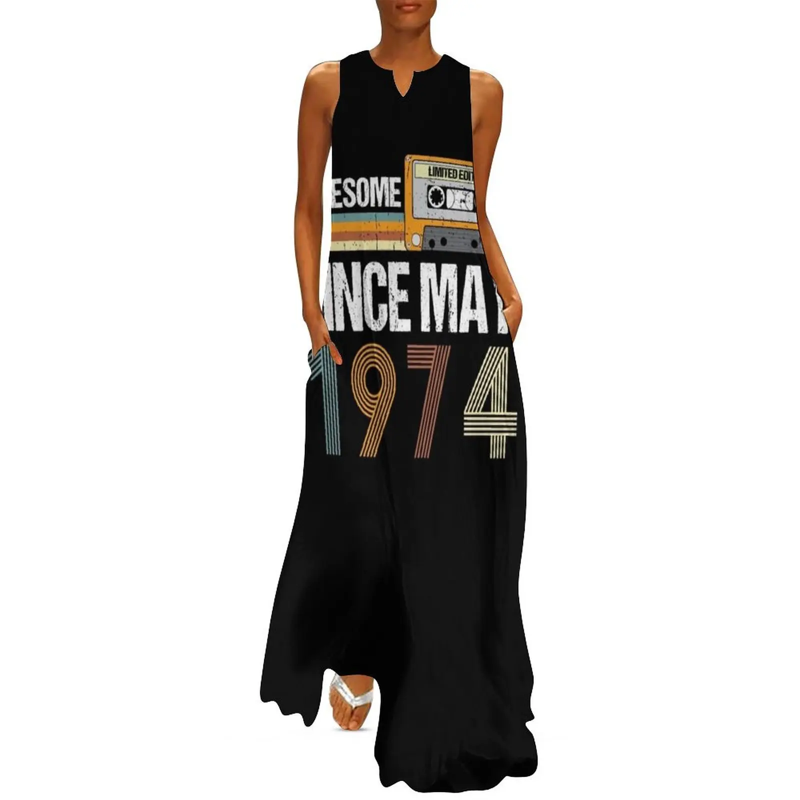 

Awesome Since May 1974 Made In 1974 Vintage May 1974 Long Dress women"s summer clothing 2024 Women"s summer dress luxury dress