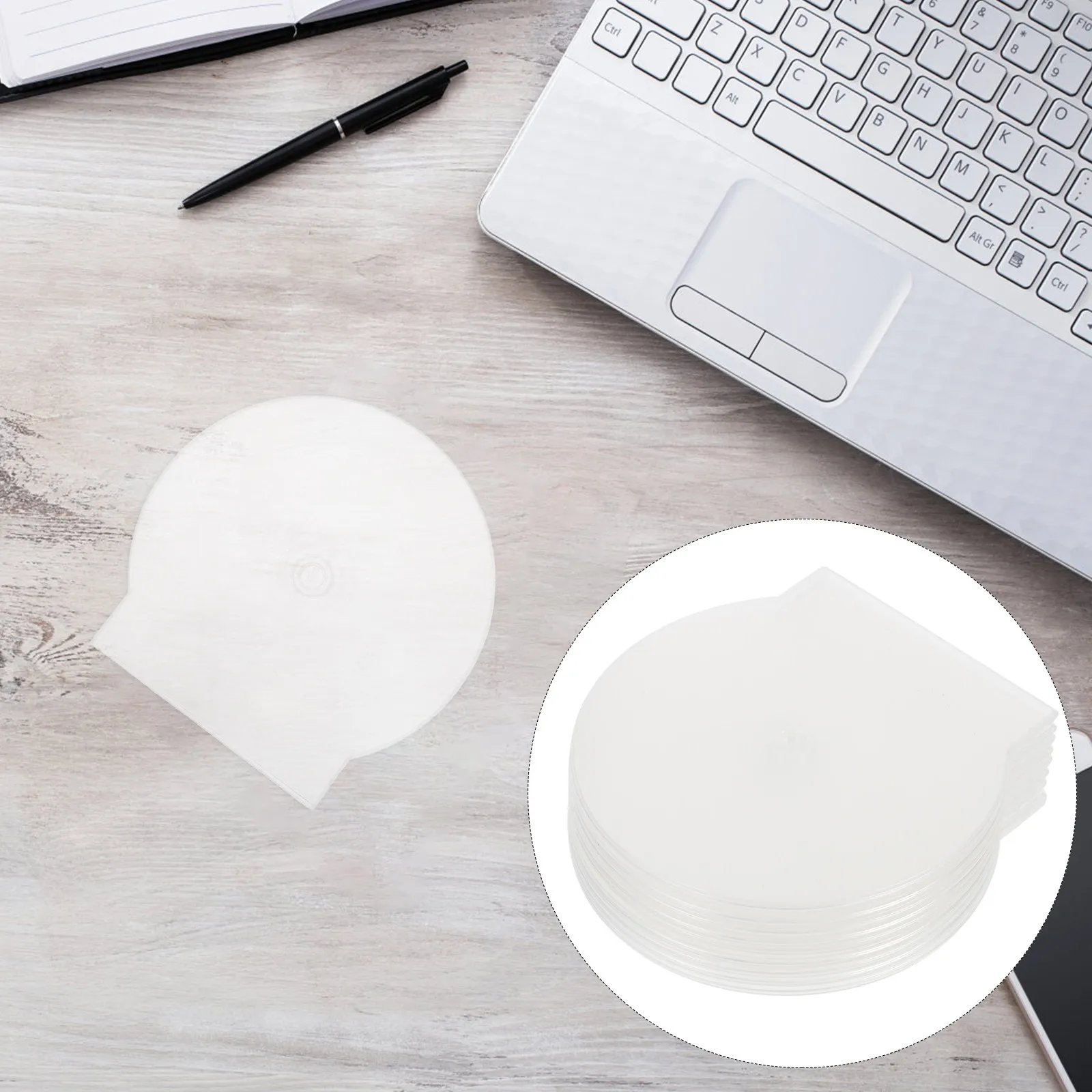 15Pcs Transparent Cd Case Clam Shell Dvd Case Thickened Dual Side Protection Portable Disc Storage Box Wear Resistant Reliable