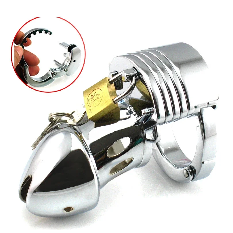 Size Adjustable Metal Chastity Cage Urethral Penis Lock Penis Cage Chastity Cock Ring Cock Cages for Men Gay Chastity Sex Toys 3