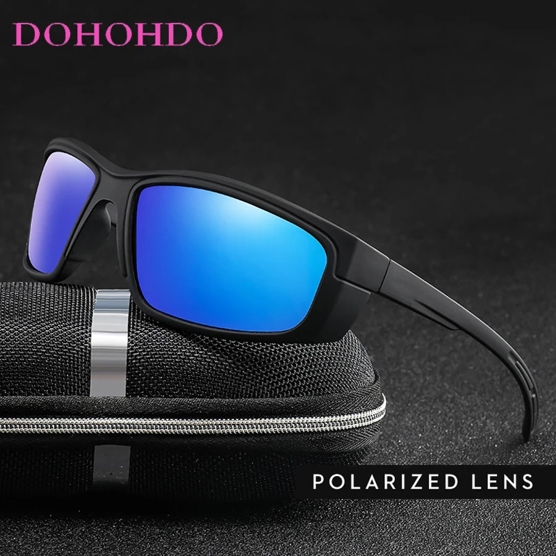 Classic Brand Square Polarized Night Vision Sunglasses Women Man UV400 Sports Driving Anti-Glare Sunglasses Cycling Goggles Male