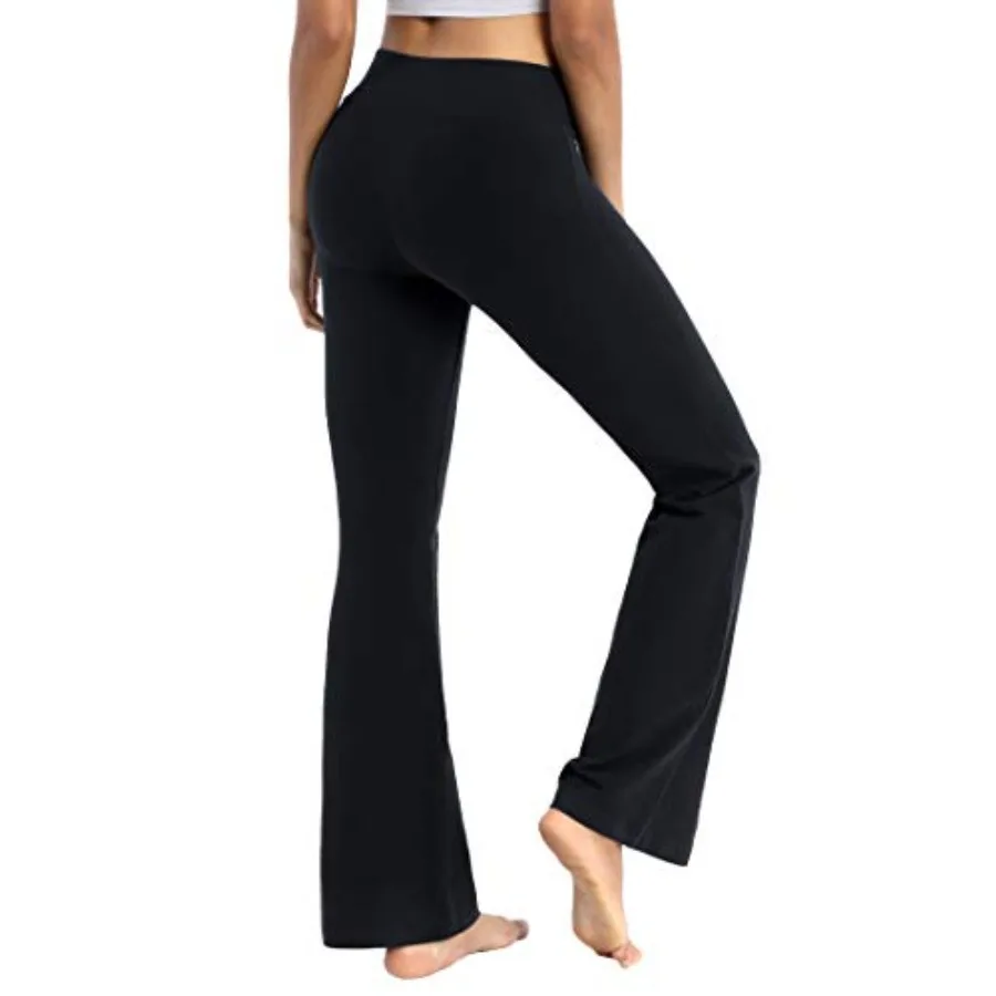 

BUBBLELIME 29"/31"/33"/35"/37" 3 Styles Women's High Waist Bootcut Yoga Pants Basic/Side Pockets Tummy Control Workout Flared