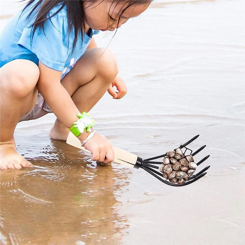 ABKJ-Five-Claw Rake Scarifying Tool Seafood Shell Rake