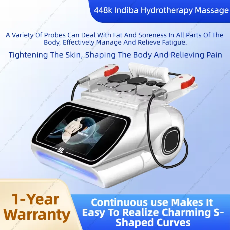 

Портативная диатермия Indiba CET, снимает боль и подтягивает кожу, радиочастота 448 кГц, терапия Tecar, RET, меридианы