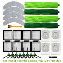 HEPA Filter Main Side Brushes Dust Bag Mop Cloth For iRobot Roomba Combo j7/j7+/j9+/10 Max Robot Vacuum Cleaner Parts