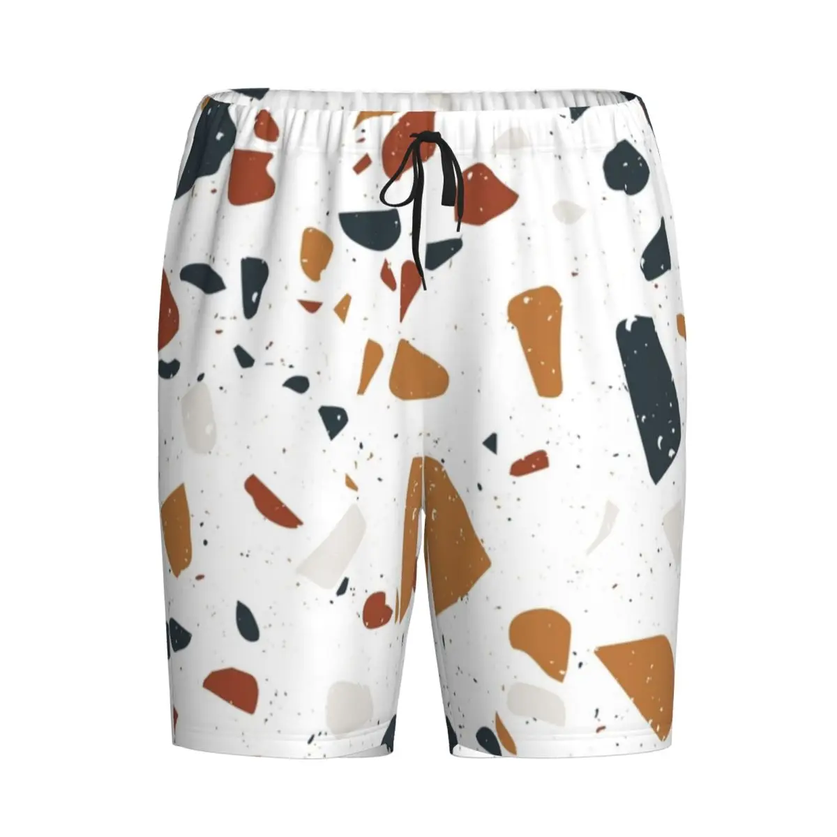 

Мужские пижамные шорты с узором под терраццо, домашние брюки для сна и отдыха