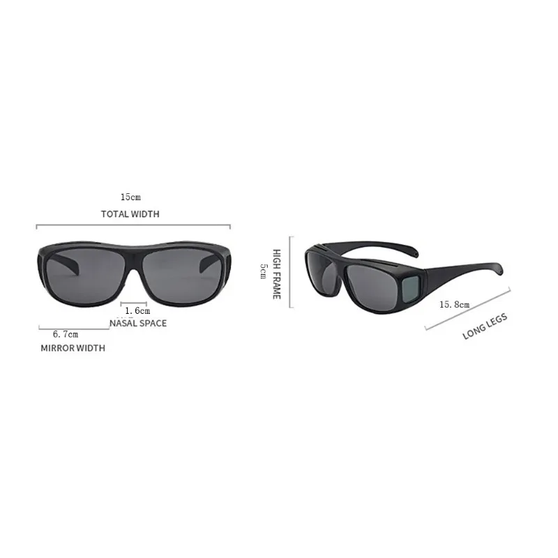 Anti-Glare Nachtsicht Fahrer Brille Mode Sonnenbrillen Radfahren Brille Nacht Fahren Verbesserte Licht Gläser Auto Zubehör – Detail 7