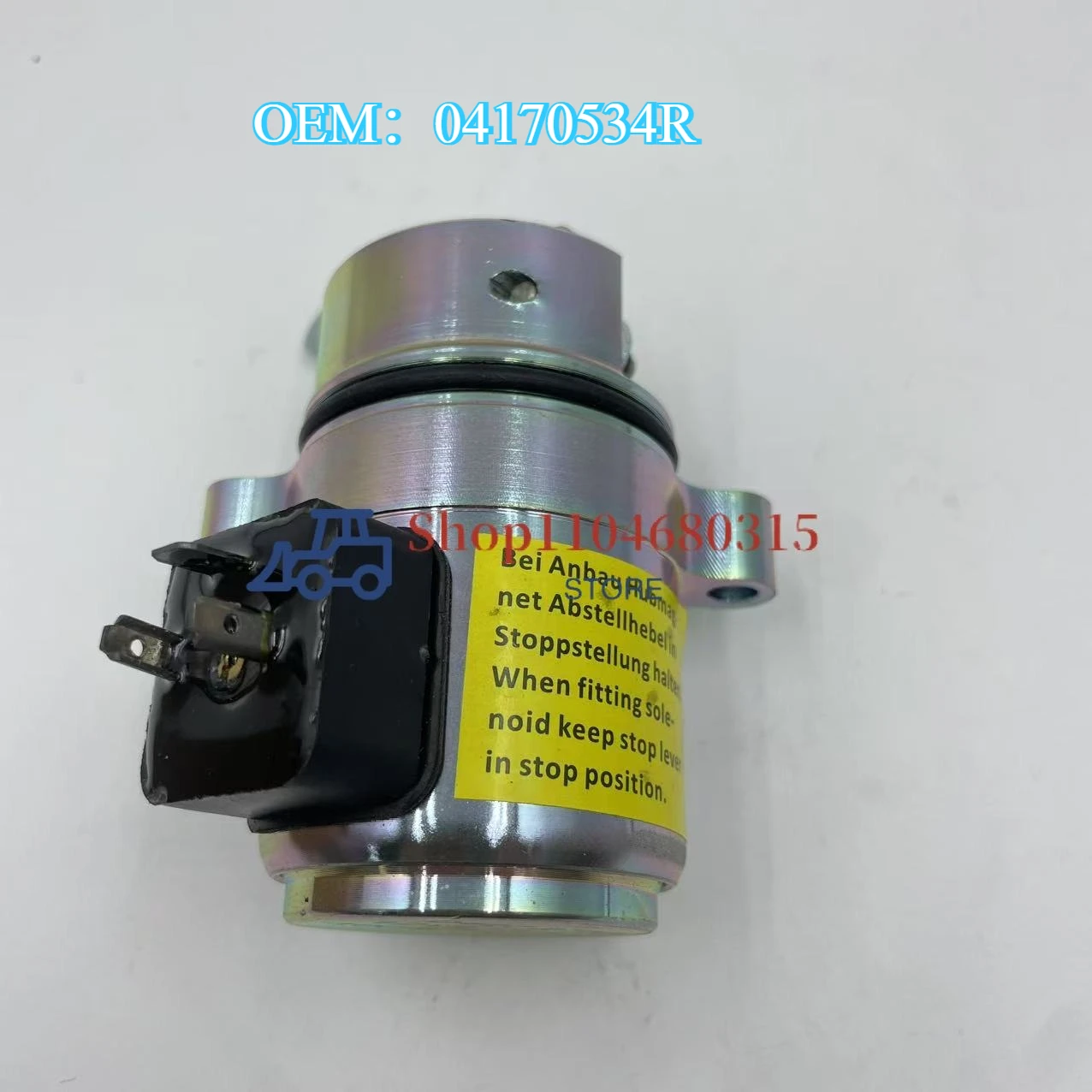 

04272733 04170534R M7272733 12V Fuel Shutoff Solenoid for Deutz Engine F2L1011 F3L1011 F4L1011 BF4L1011 CASE Backhoe 360
