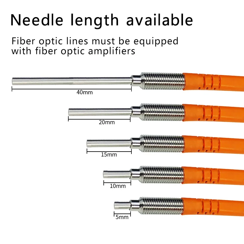 PARMA M3M4M6 Fiber Optic Sensor, Reflective Convex Needle Fiber Optic Sensor RS310 RS410 Fiber Optic Amplifier