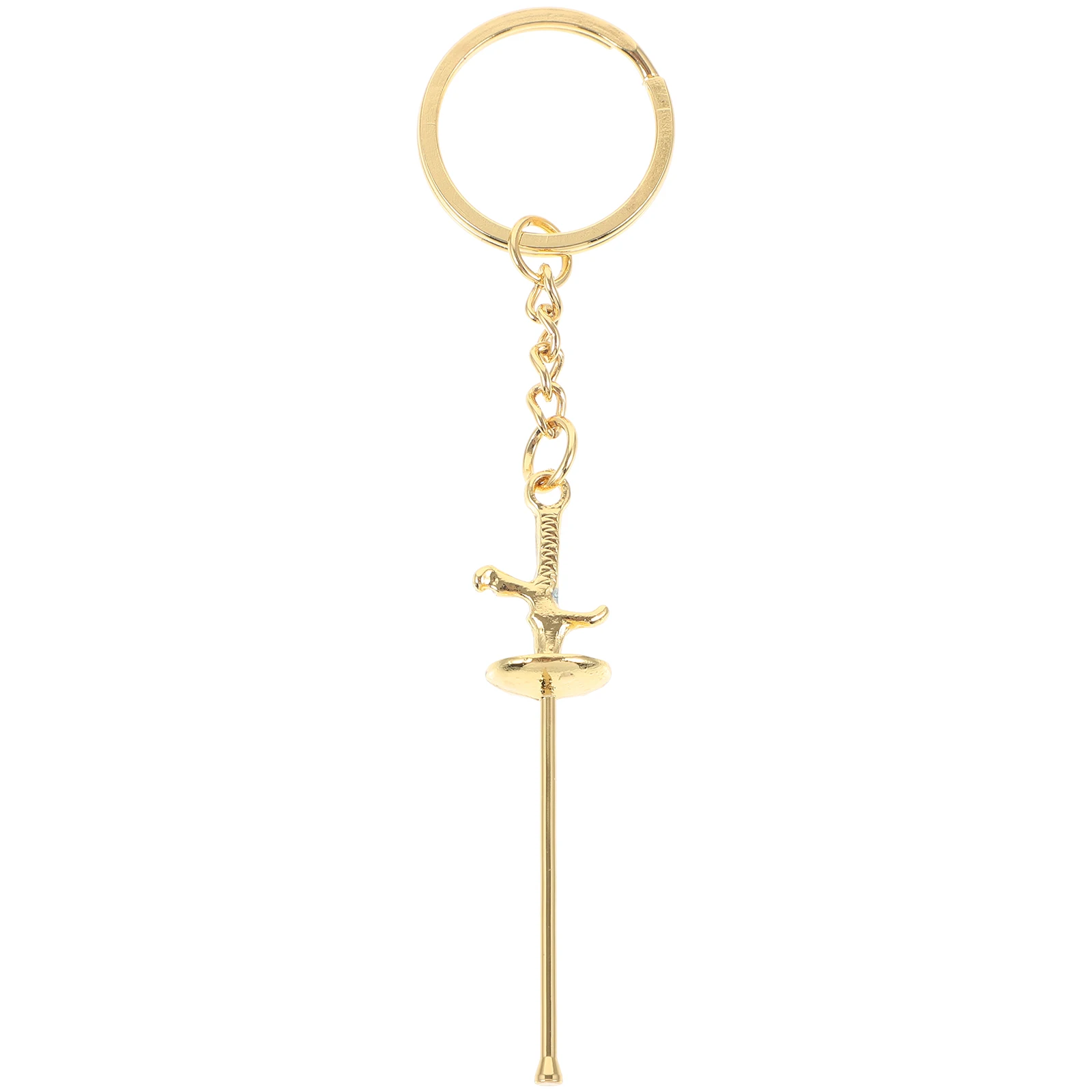 

Key Chain Jewelry Cute Chains Charm Fencing Gilded Keychain Accessories for Women Keychains Metal Sport