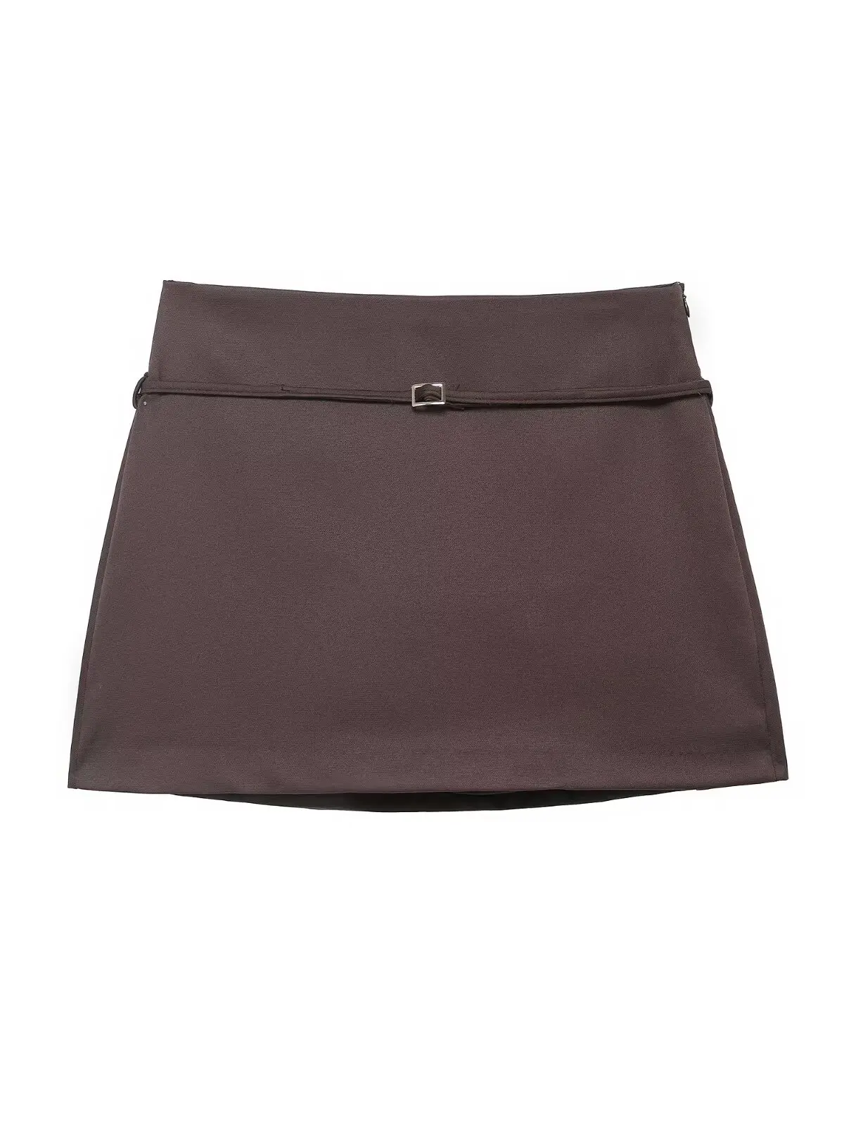 

Winter New Arrival High Waist A-Line Skirt Pants Women's Simple Design Belt Decorated Pure Color Ci Commute Daily Wear