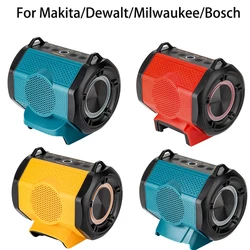 For Makita For Dewalt For Bosch For Milwaukee 18V 20V Li-ion Battery Bluetooth Speaker Player Loudspeaker Amplifier