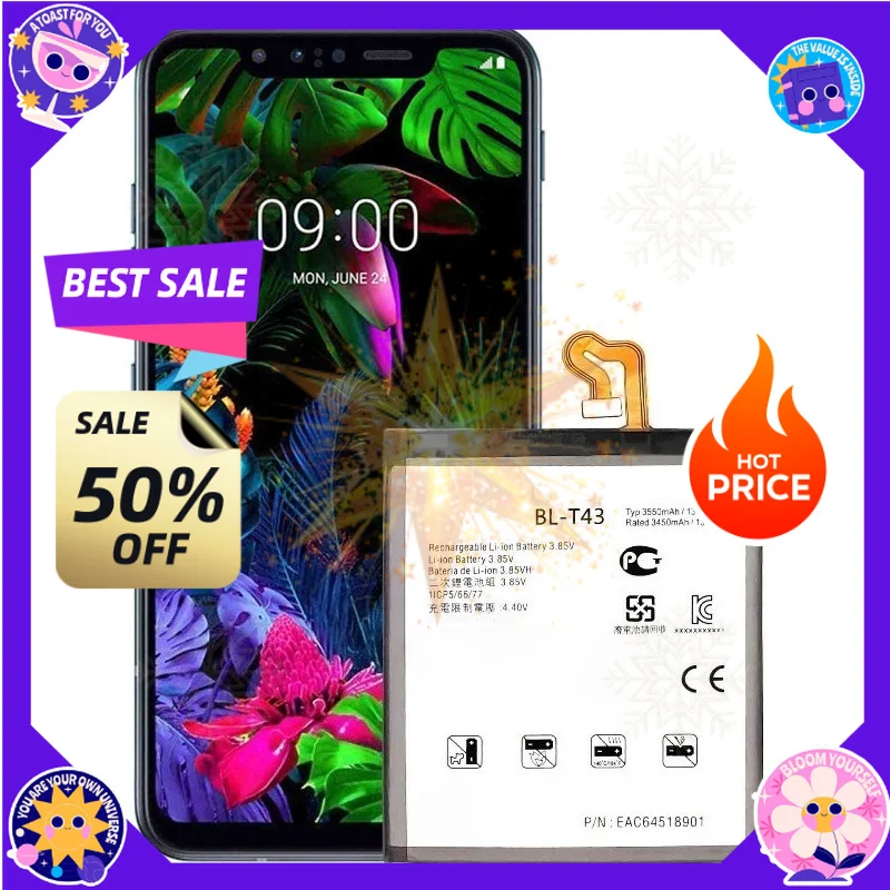 SWZY High Quality BL-T43 Battery For LG G8S ThinQ/LMG810/LM-G810/LMG810EAW Replacement Battery Bateria+Tools
