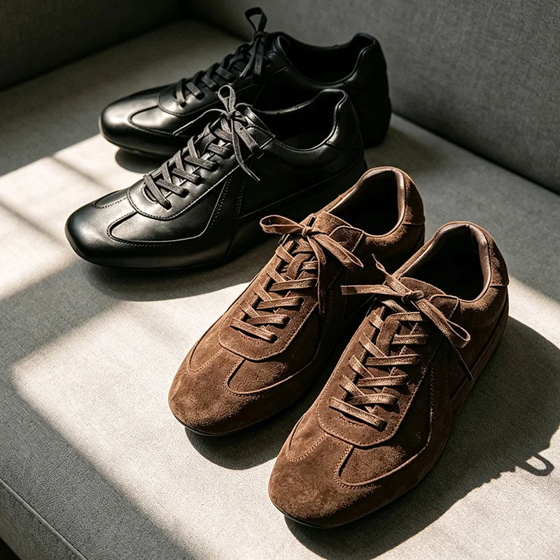 Men's casual sports shoes 2026 new model, non-slip German-style training shoes, large size, spring and autumn retro style, versatile outdoor hiking shoes for men