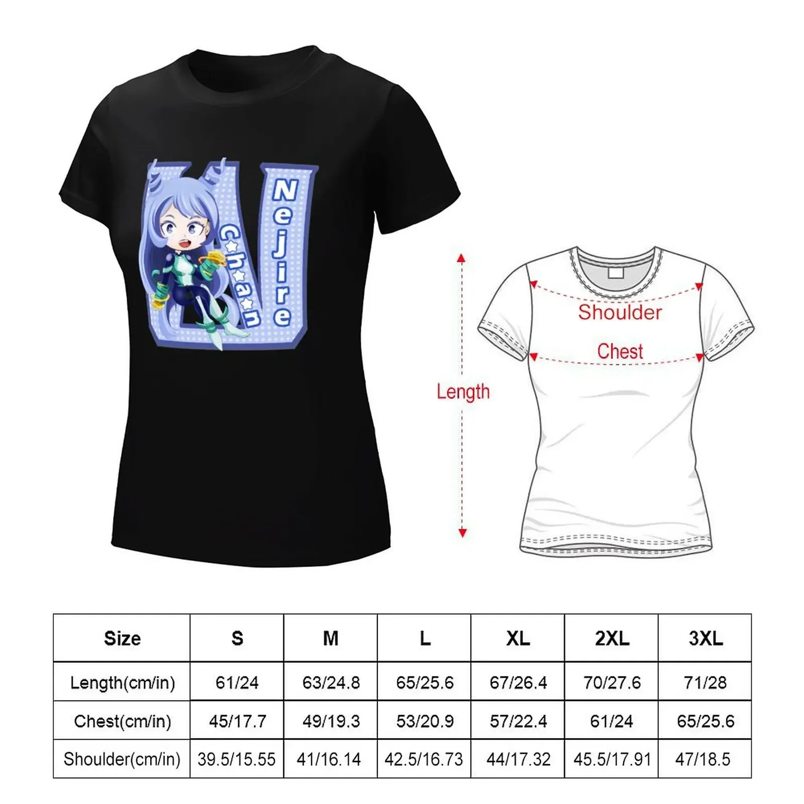 Nejire Chan T-shirt cute clothes aesthetic clothes graphics korean Women's clothes