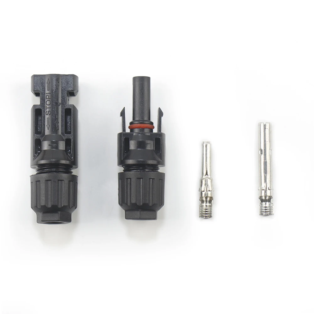 موصلات الطاقة الشمسية الذكور الإناث 30A DC1000V لوحة طاقة شمسية فرع كابل زوج كابل توصيل الألواح الضوئية أنظمة IP67 مقاوم للماء