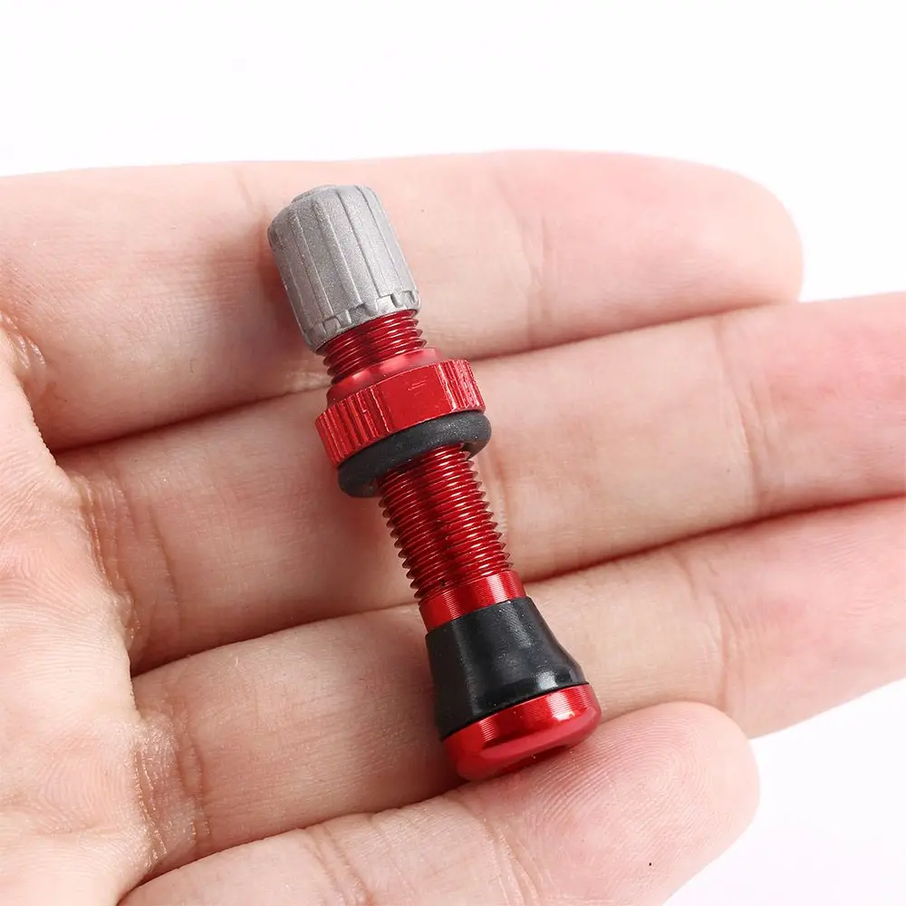 Mountain Bike Bicycle Accessories Rim Wheel 40mm Aluminium Alloy Bike Valves Schrader Valve Tubeless Tire Valves Vacuum Nozzle