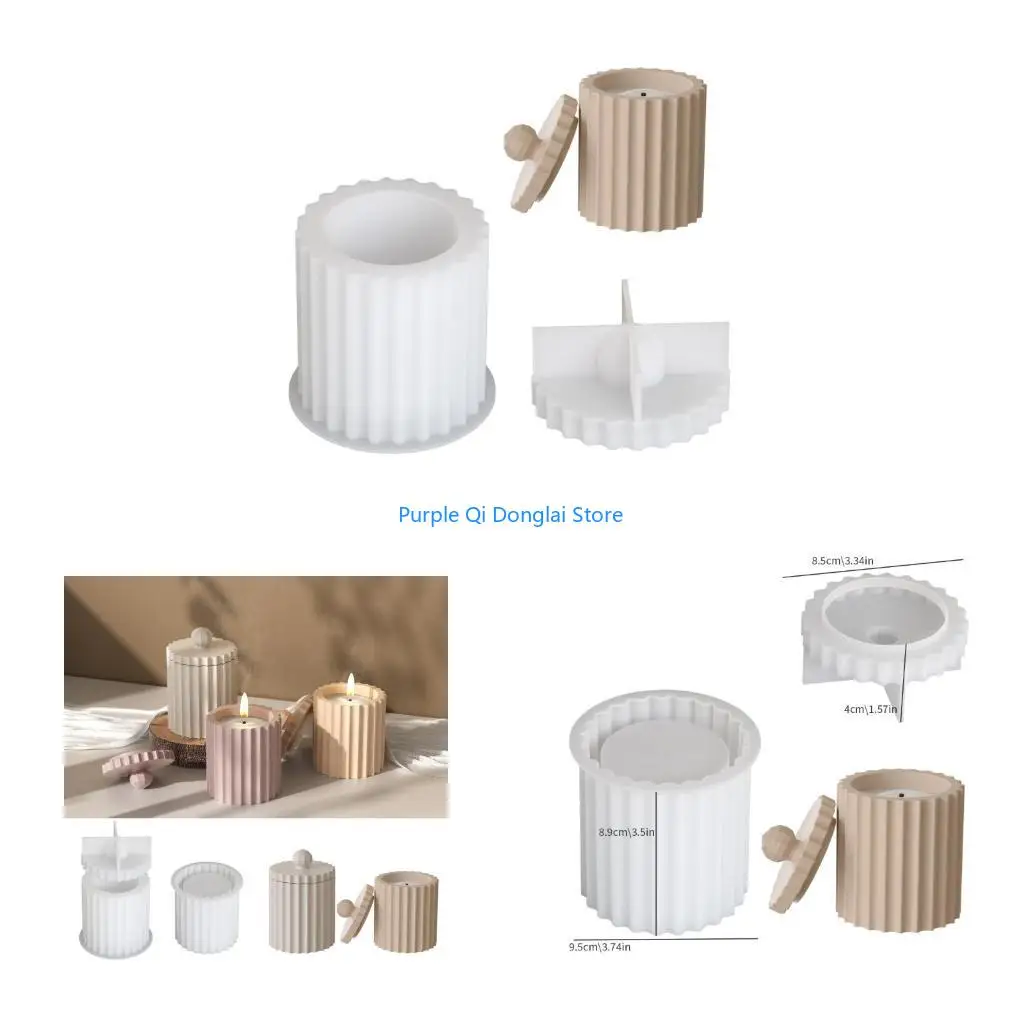 L21E Silicone Vessels Molds Unique Pen Holder Mold Jewelry Storage Solution for Creating Pen Holder and Storage Tins