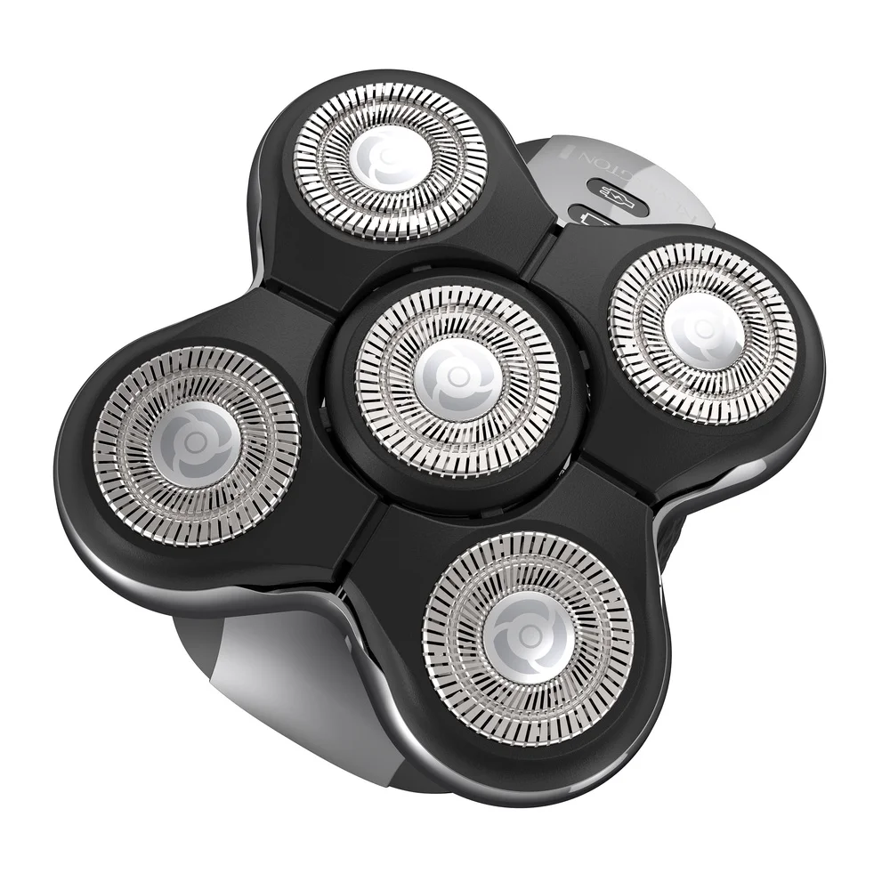 Cordless Waterproof Head Shaver with 5 Dual Track Heads Multidirectional Pivot Flex Contour Easy Cleanup Smooth Shave