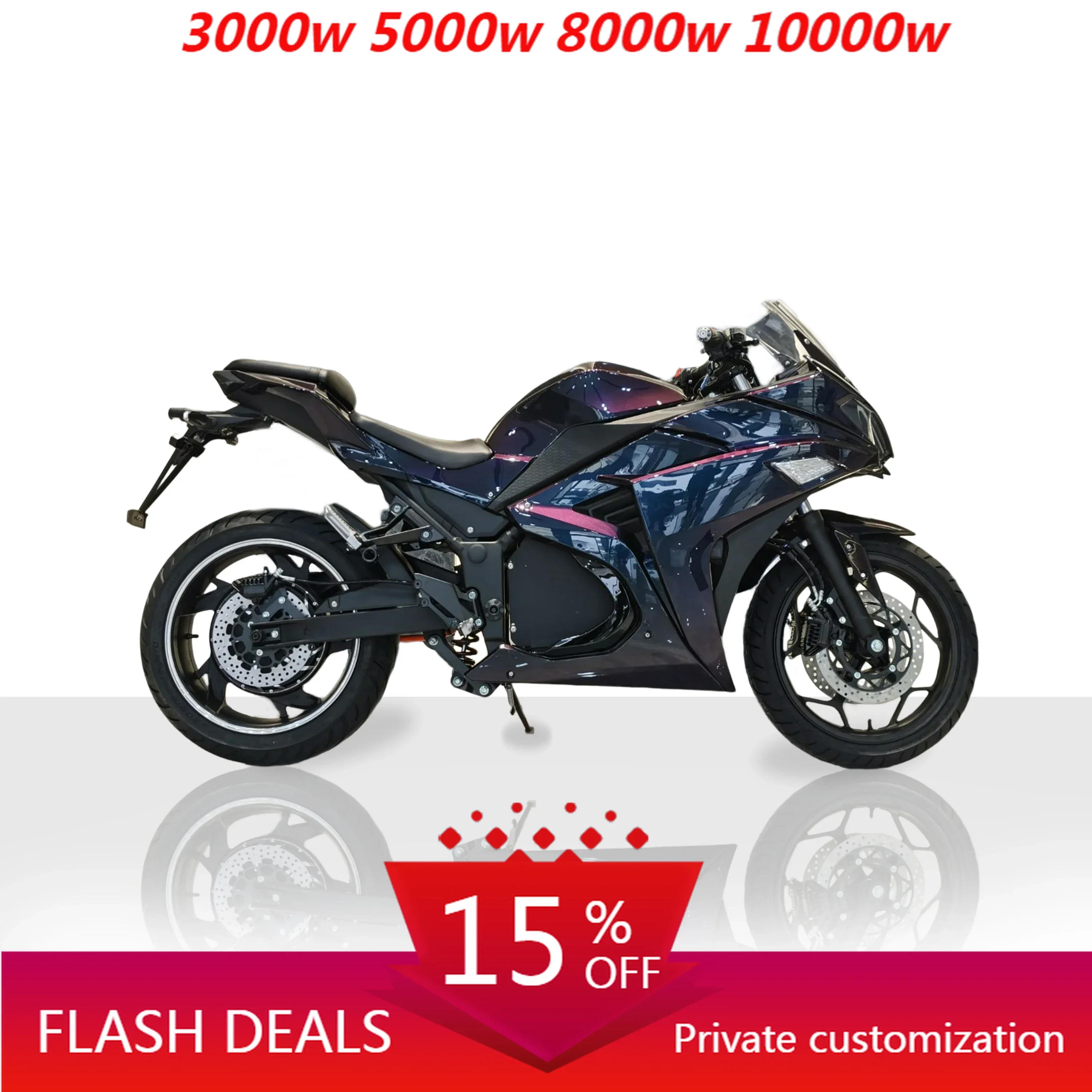 

JUFENG Accessories FlagshipTop Quality Adult 10KW Heavy Scooter 72v Lithium Hub Electric Motorcycle