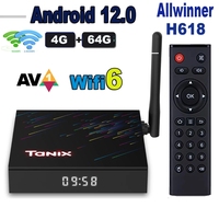 Tanix TX68 TV Box Android12 Allwinner H618 2GB 4GB 16GB 32GB 64GB BT AV1 3D 2.4G&5G Wifi 4K HDR Smart Media Player Set Top Box