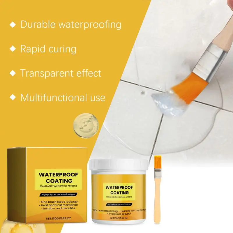 Wood Waterproofing Glue Versatile Waterproof Glue Sealant And Coating Eco-Friendly Anti-Leakage Agent For Kitchens Walls