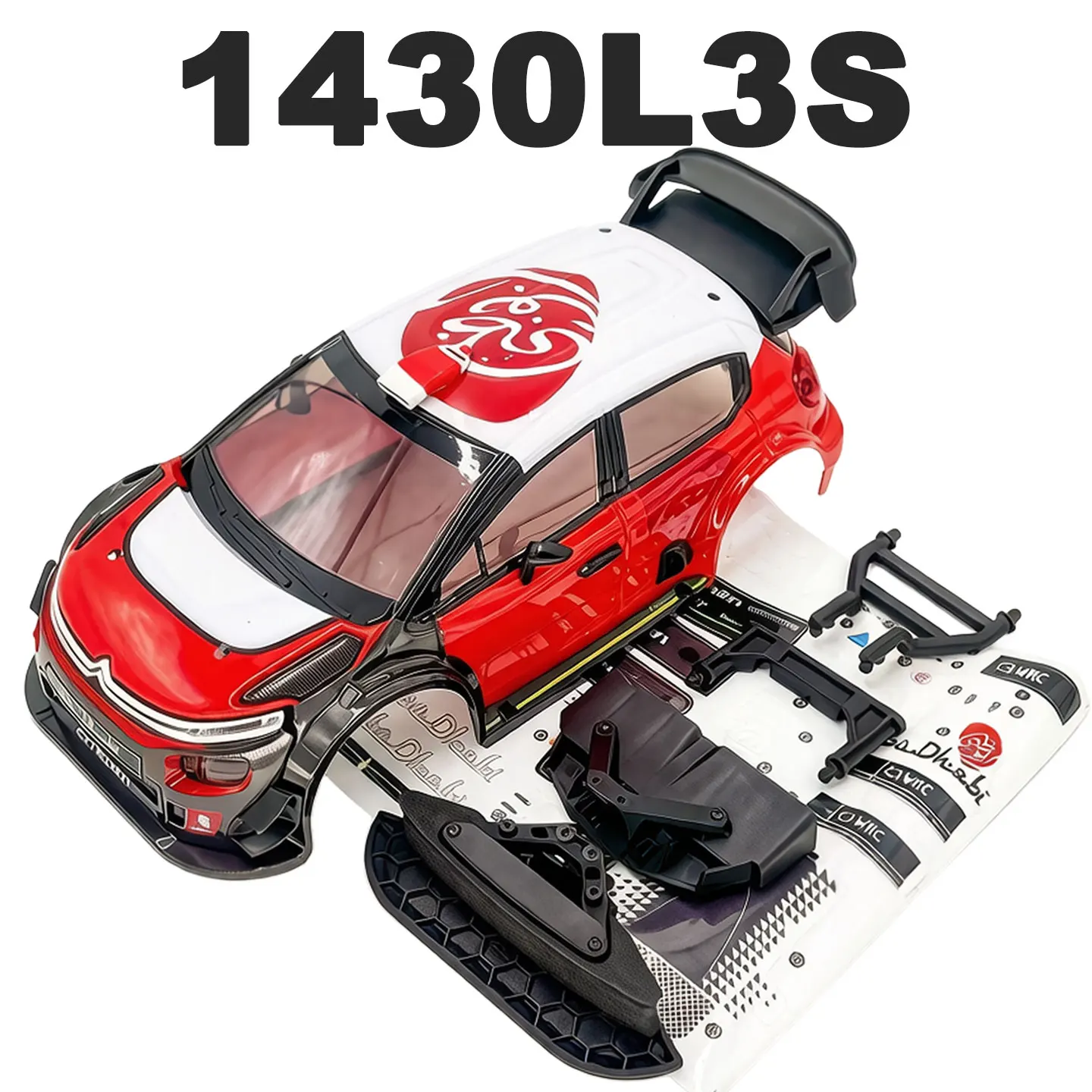 MJX RC Hyper Go RC-Autoteile für 14304, modifizierte Zubehörteile, Karosserie und Karosserieumbau, Reifen, Vorder- und Hinterkollisionsprotektoren – Detail 1
