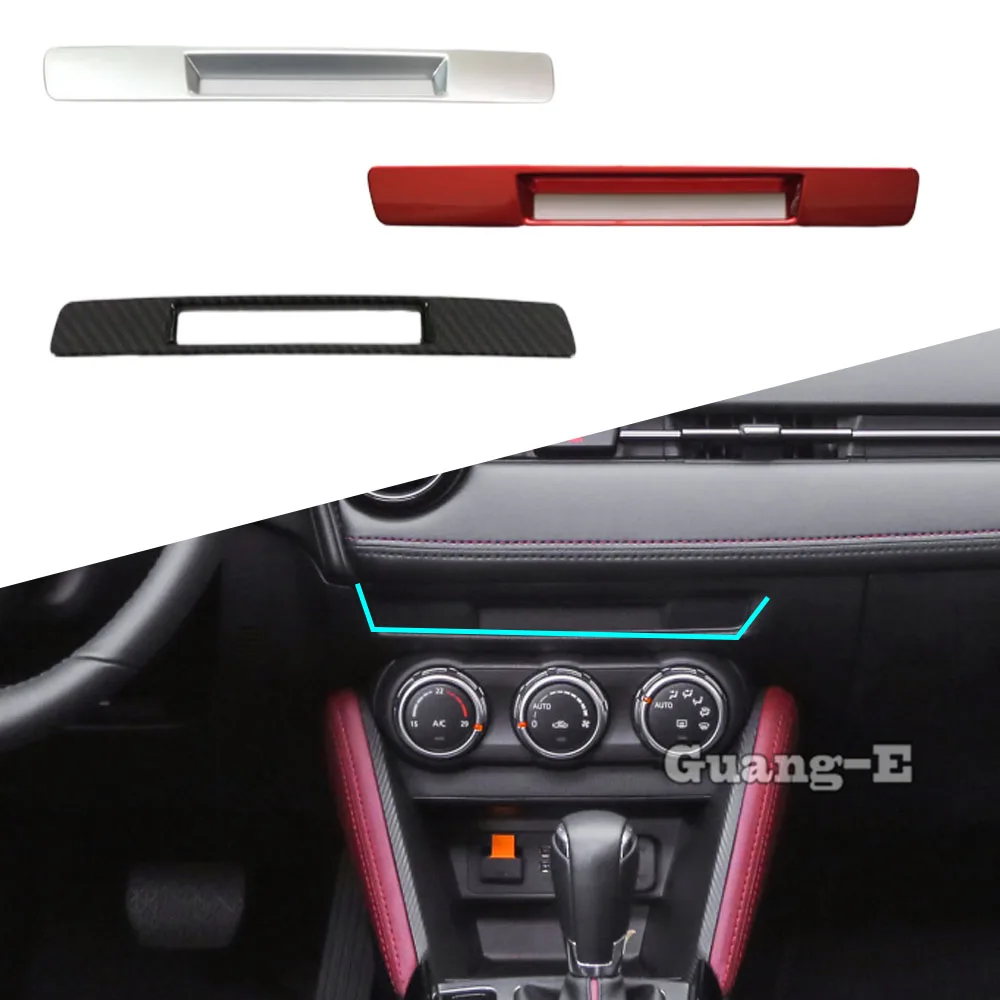 

Car Inner Seat Heater CD Decorative Frame Socket Charge Lighter Switch Trim For Mazda 2 Mazda2 Demio 2015 2016 2017 2018 2019