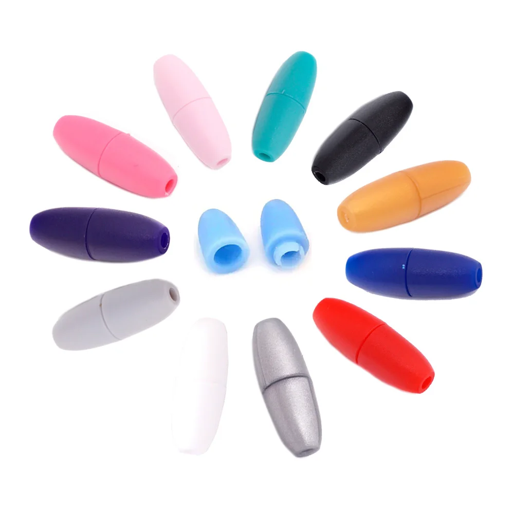 Sutoyuen 60pcs Safety Clasps Breakaway Plastic Clasp for Baby Chew Necklace Nylon Lanyard Bracelet Connectors DIY Jewelry Making view 4