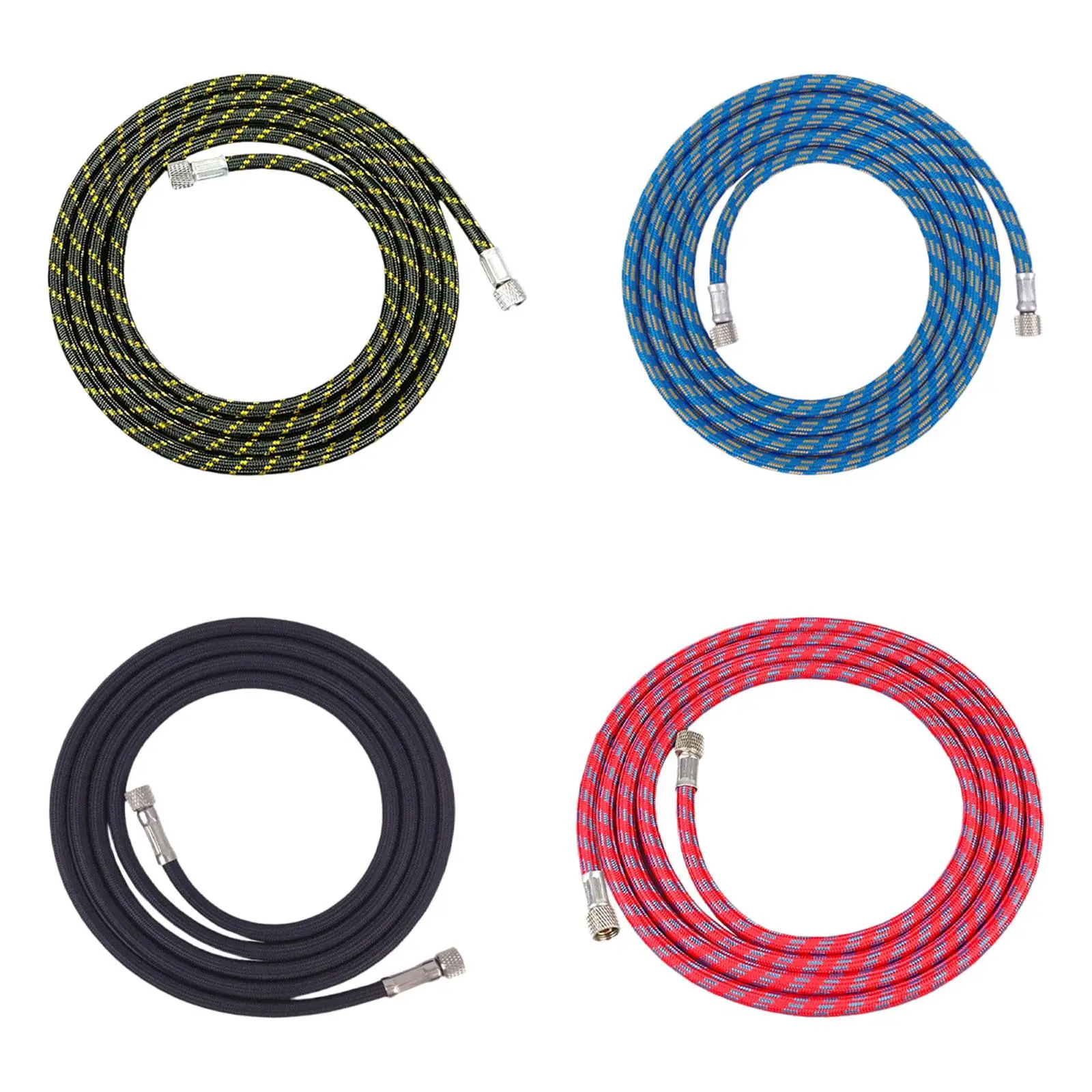 Universal Nylon Rubber Braided Brush Hose Quick Release Adapter for Most Paint Compressor Kits