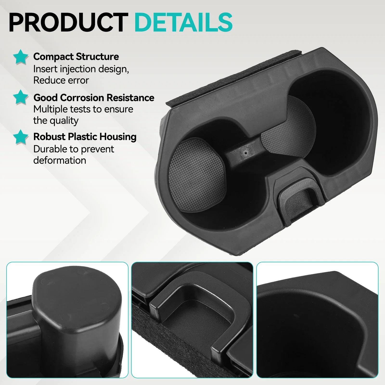 Car Center Console Cup Holder Insert 83446-TBA-A01ZA For Honda Civic 2016-2021 Insight 2019-2022 Drink Holder