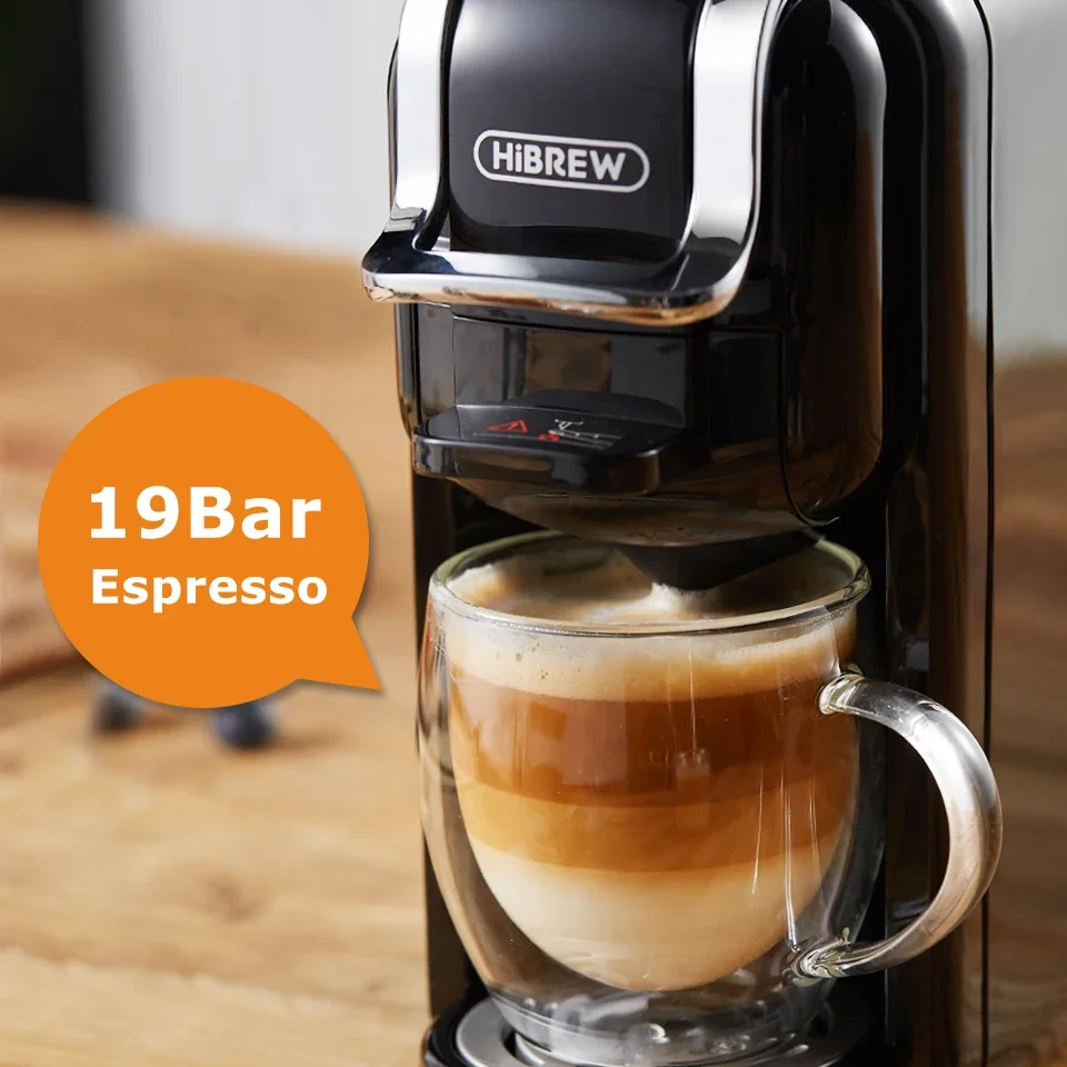 Kaffee Maschine Cafetera Heißer/Kalt 4in1 Mehrere Kapsel 19Bar DolceGusto-Milch & Nexpresso Kapsel ESE pod Boden kaffee H2A