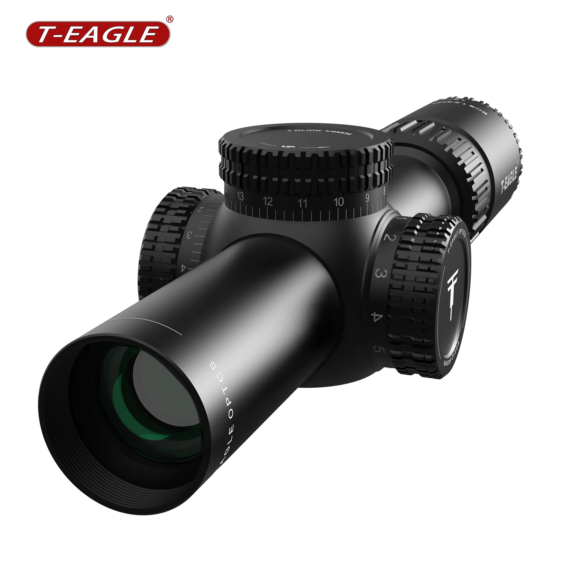 Imagem -04 - T-eagle-riflescope de Mira Rápida Tática para Caça Vermelho e Verde Iluminado Escopetes Lpvo Rifle Air Gun Sight Eos 1.26x 24ir