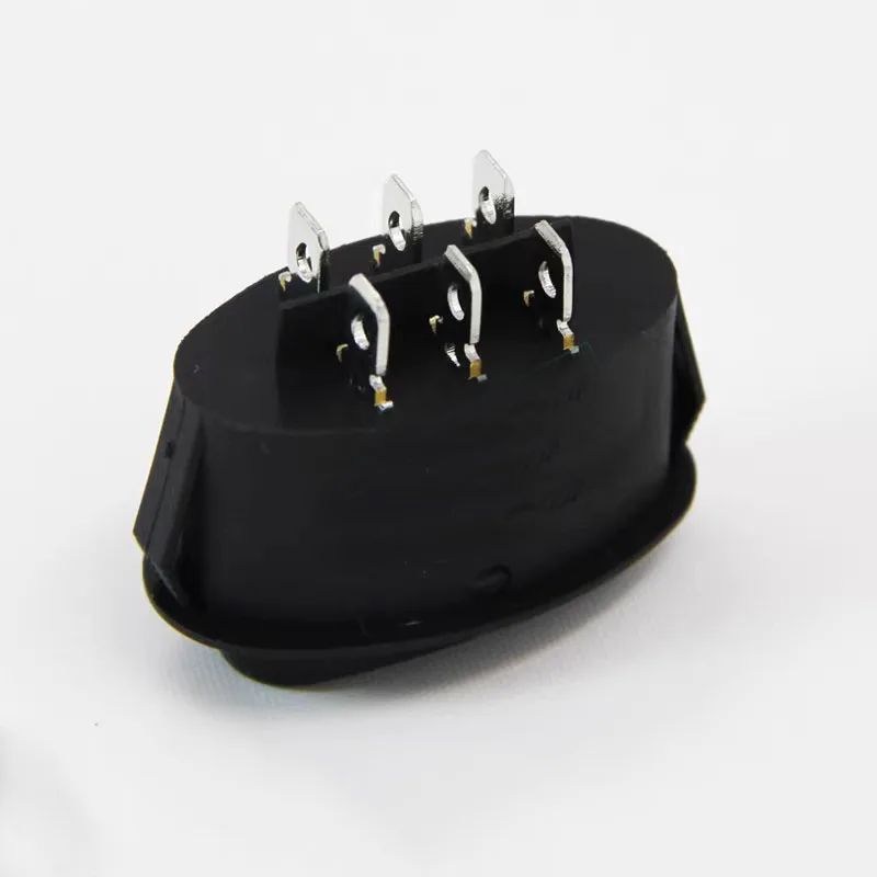 รูปไข่ขนาดใหญ่เรือสวิทช์บอร์ดสวิทช์ไฟสามความเร็วคู่เปิด 6-pin 3-speed เครื่องคั้นน้ําผลไม้แหล่งจ่ายไฟสวิทช์อุปกรณ์เสริม