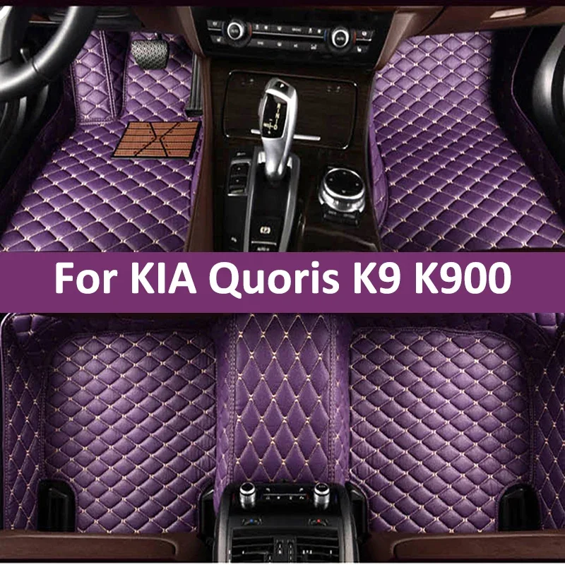 

Custom Car Floor Mats For KIA Quoris K9 K900 2012-2022 Year Auto Carpets Foot Coche Accessories
