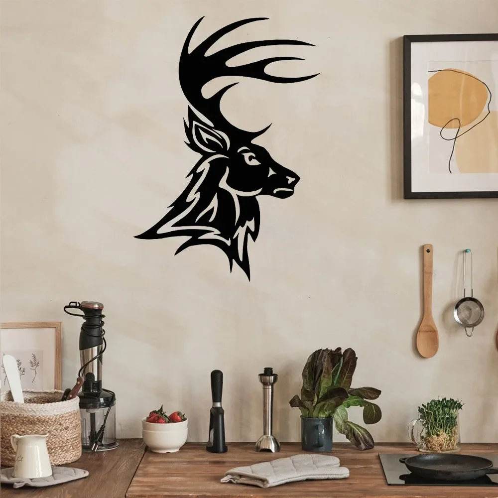 Unique Buck Deer Metal Sign for Cabin – Distinctive Indoor Decor. Antlers Rack Head. Man Cave & Cabin Uniqueness with New York