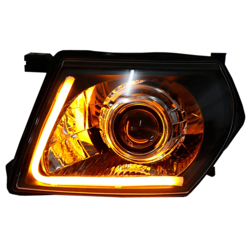 Customized Full LED Headlights For Nissan Patrol Y60 Bi-xenon Projector Lens Front Lamps With DRL
