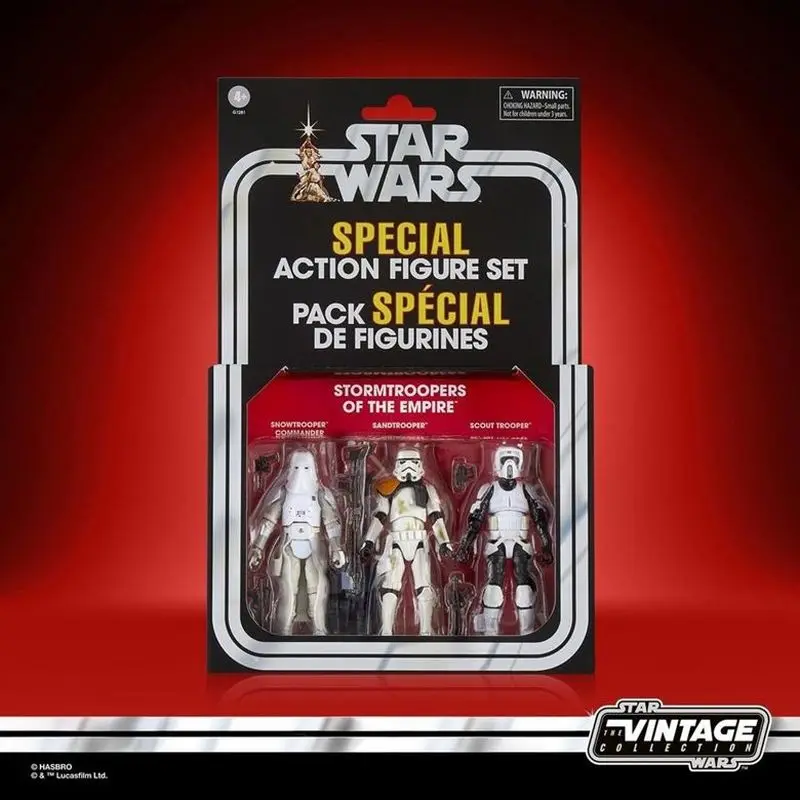 3,75 "Star Wars la colección Vintage Stormtroopers del Imperio conjunto de figuras de acción Stormtrooper Commander Scout Trooper figura