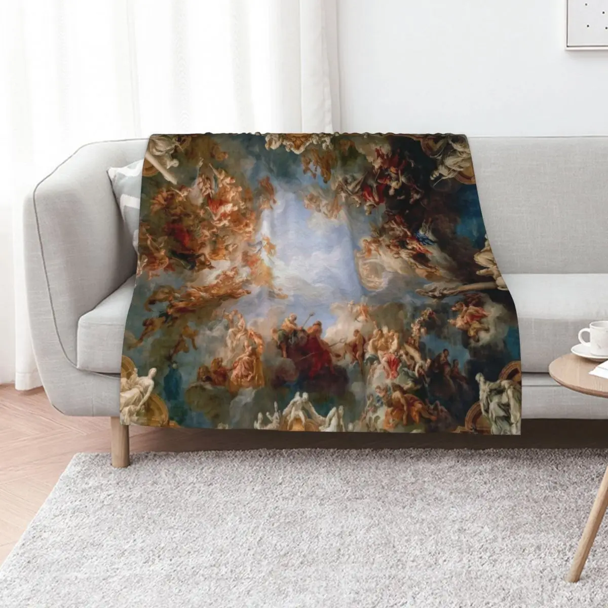 Early Renaissance Art Throw Blanket Bed Fashionable Multi-Purpose Summer Bed linens Luxury Soft Blankets