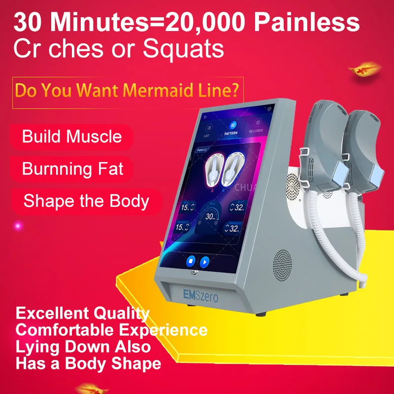 14 TESLA RF Weight Lose Machine EMS Stimulater Slimming Muscle Body Sculpt Removal Butt Build For Salon Nova EMSZERO