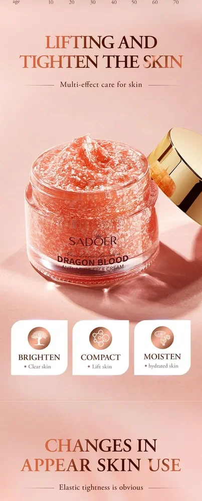 جديد كريم دم التنين تجديد الجلد كريم وجه تأخير الشيخوخة ترطيب مغذي كريم وجه السلس الوجه العناية بالبشرة
