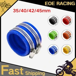 Motorcycle Carburetor Rubber Adapter 35mm/40mm/42mm/45mm Inlet Pipe Intake For TM TMX KTM KR PE NSR PWM PWK 34PJ KEIHIN OKO KOSO