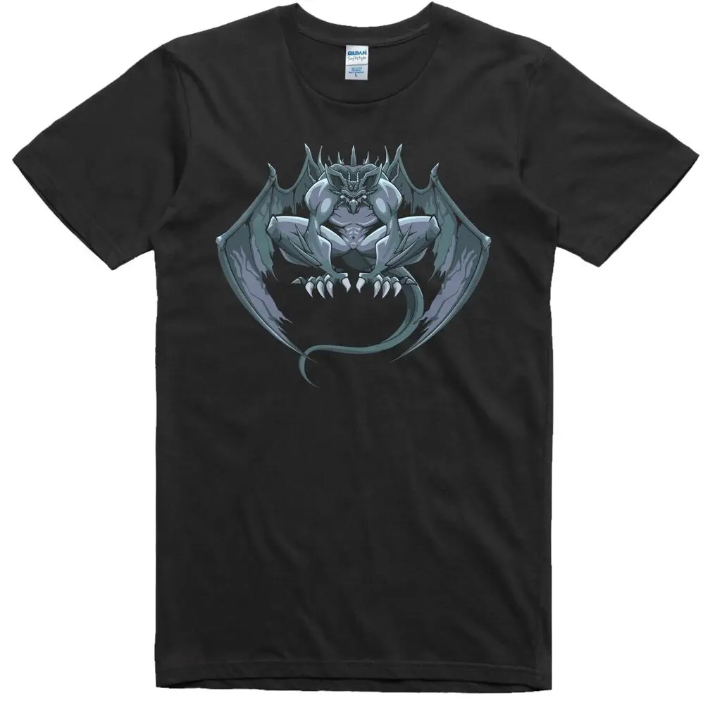 Halloween T Shirt Mens Gargoyle  Gothic  Role Playing T-Shirt Tees High Quality 100%Cotton Short Sleeve